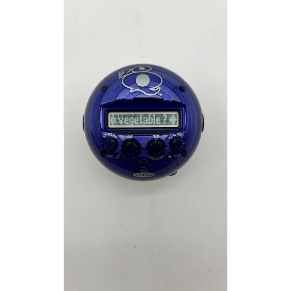 RADICA Handheld Game 20Q Battery Operated Purple 20 Questions Tested Works